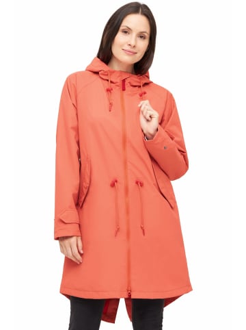 Derbe Regenjacke für Damen in orange