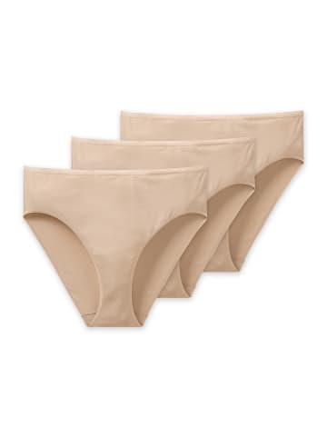 Schiesser Slips 3er-Pack Cotton Essentials in Beige