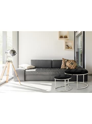 Kayoom Hocker Becky 825 2er-Set in schwarz - silber