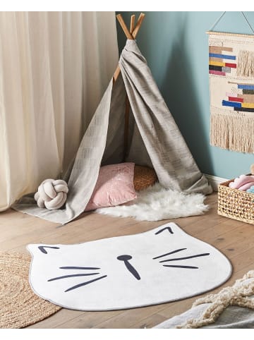 Beliani Kinderteppich KITTY in Weiß - (W) 100 x (H) 1 x (L) 100 cm