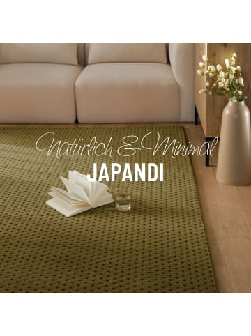 Wecon Home Wollteppich Castello THREE in dunkeloliv grün