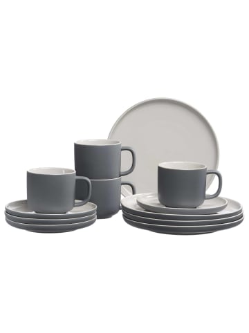 Ritzenhoff & Breker 12-tlg. Kaffeeservice Jasper in – in grau