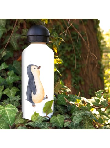 Mr. & Mrs. Panda Kindertrinkflasche Pinguin marschieren ohne Spruch in Weiß