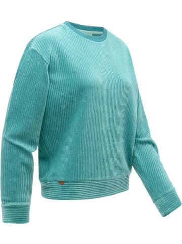 ragwear Sweatshirt Dellani Cordy in Teal Green