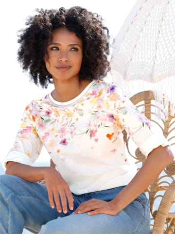 Heine Shirt in ecru-orange-bedruckt