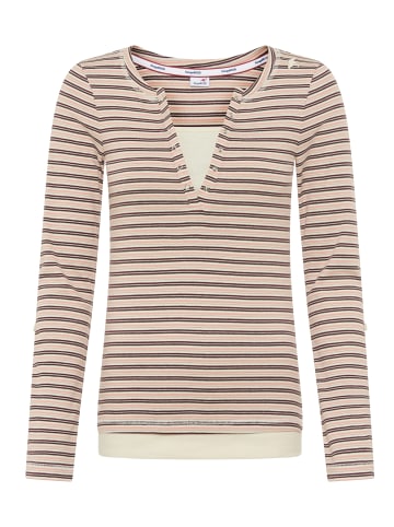 Kangaroos 2-in-1-Shirt in rosa-gestreift