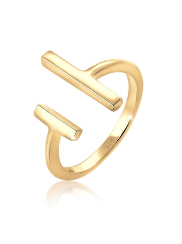 Elli Ring 925 Sterling Silber Geo in Gold