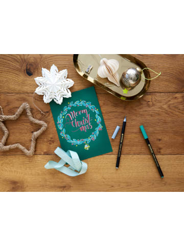 edding 1340 Faserschreiberetui Brushpen metallic - 6 Stück sortiert.