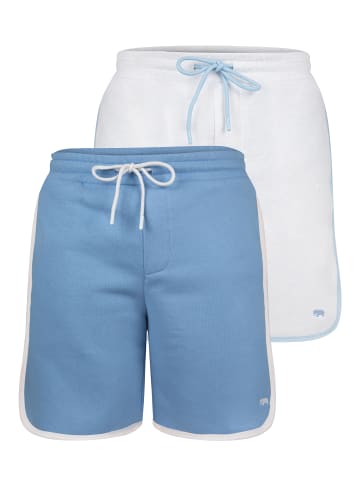 Felix Hardy Jogger Short in Blau - Ecru