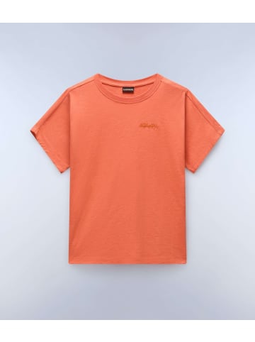 Napapijri T-Shirt "S-Eclair Logo Ss" in Orange