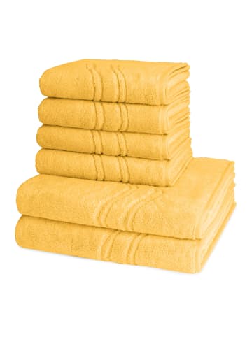 Ross 4 X Handtuch 2 X Duschtuch im Set Cashmere feeling in Ginster