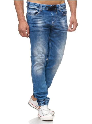 Tazzio Tazzio Herren Jeans Regular Fit im Jogger-Stil 17506 Blau S