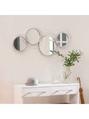 HOMCOM Wanddekoration-107L x 4B x 56H cm-Silber