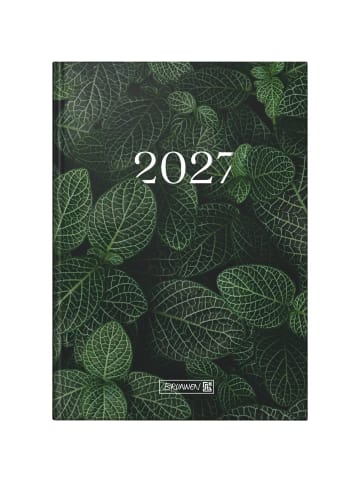 BRUNNEN Buchkalender 795 A5 1 Tag/Seite Grafik-Einband Leaves 2027