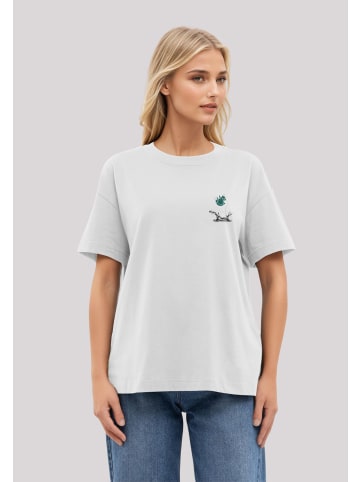 F4NT4STIC T-Shirt Smiley Originals Basketball Sports in off-white