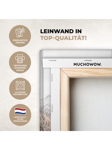 MuchoWow Leinwand bilder Gefrorener Fluss (BxH)