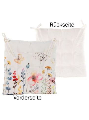 JACK Outdoor Motiv Stuhlkissen Sitzkissen 38x38cm Wasserfest in Los Blumos Bunt