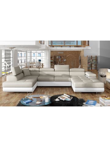 MF Design Rodri Recamiere Links in Beige -  (L) 202 x (B) 345 x (H) 90 cm