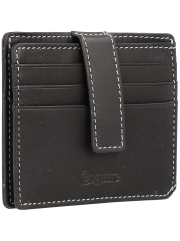 Esquire Oslo Kreditkartenetui RFID Leder 10 cm in schwarz
