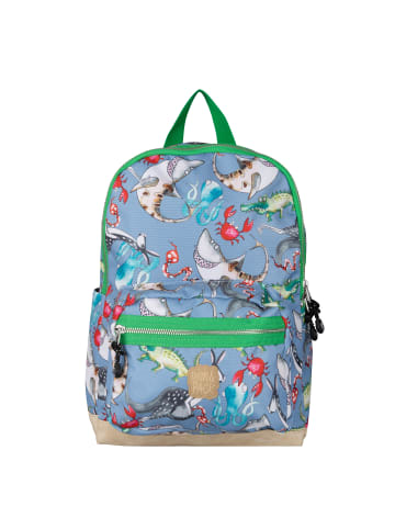 Pick & Pack Rucksack Mix Animal in Blaugrau