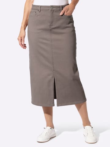 WITT WEIDEN Jeans-Rock in taupe