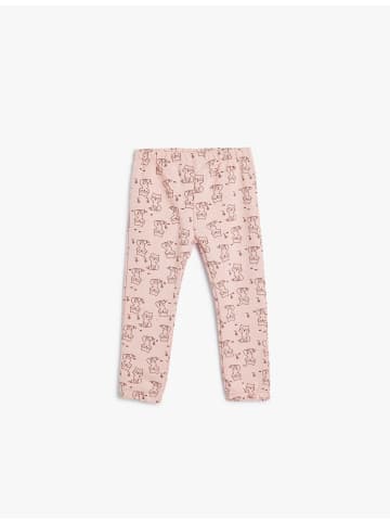 KOTON Sweathose in Rosa Gemustert