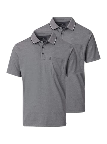 Casa moda Poloshirt Basic in Grau