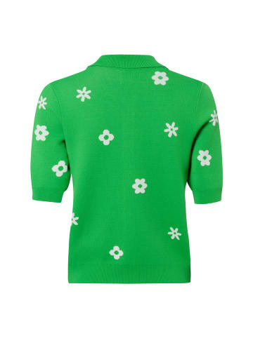 NÜMPH Strickpullover NUMargitta in grün weiß - 0001