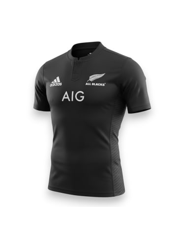 adidas Shirt All Black New Zealand Rugby Home Jersey in Schwarz