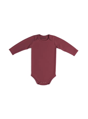 Sämann Baby Body aus 100% Bio-Baumwolle Schlupfbody langarm nicht gerippt Raspberry