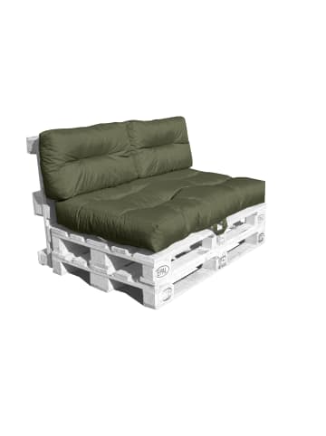 GMD Living Outdoor Palettenkissen Set MONSUN, wasserfest, Farbe Olive