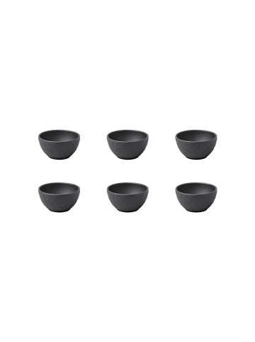 Villeroy & Boch 6er Set Dipschälchen Manufacture Rock Ø 7,7 cm in schwarz