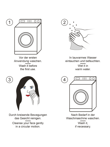 Erwin Müller Frottier Abschminktuch 6er-Pack in petrol