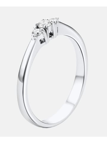 Diamant L'éternel Trilogie-Ring aus 750 Weißgold mit 0.15 Karat Diamant