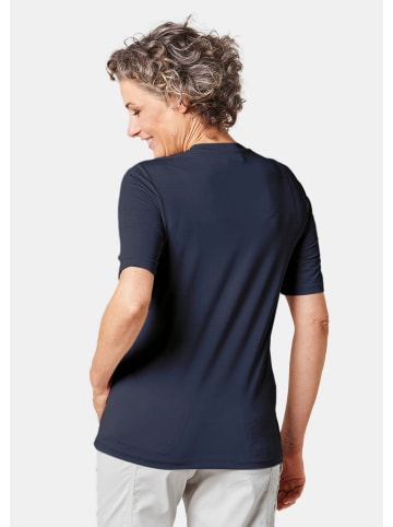GOLDNER Kurzgröße:  Sport-Shirt mit Reflektoren in marine