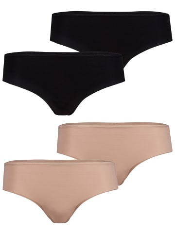 Skiny Panty Modal Invisible in black-beige