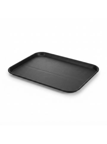 relaxdays 2 x Serviertablett in Schwarz - (B)56 x (T)41 cm