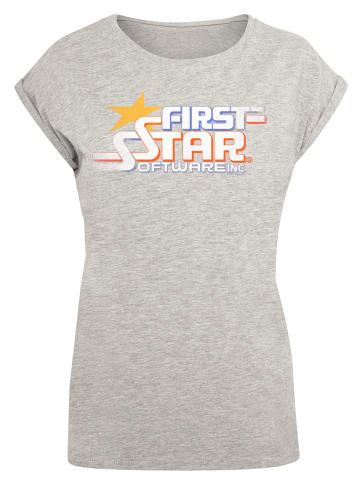 F4NT4STIC T-Shirt Retro Gaming FIRSTSTAR Inc in grau meliert