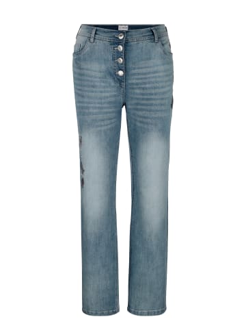 MIAMODA Jeans in bleached denim