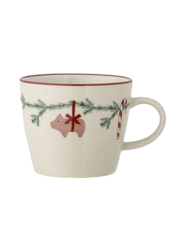 Bloomingville Yule Becher aus Weihnachten in creme