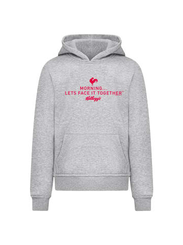 F4NT4STIC Hoodie Kellogg's Breakfast Cereals Morning Lets Face It in grau meliert