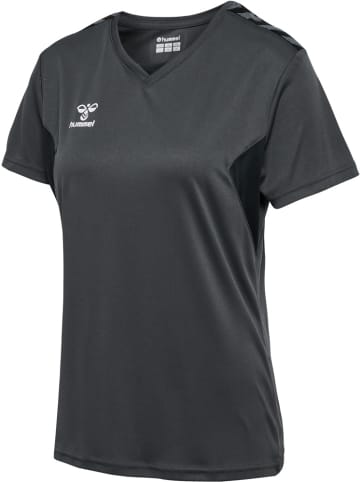 Hummel Sportshirt "Hmlauthentic Pl Jersey S/S Woman" in Grau