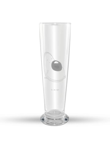 Mr. & Mrs. Panda Bier Glas Avocado Schwangerschaft ohne Spruch in Transparent