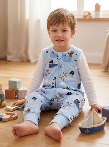 TupTam Babyschlafsack mit Beinen Unwattiert in blau Modell 3