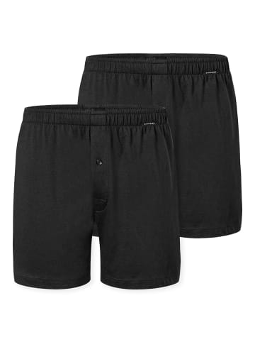 Schiesser Boxershort 2er Pack in Schwarz