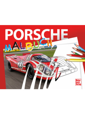 Motorbuch Verlag Buch - Porsche Malbuch