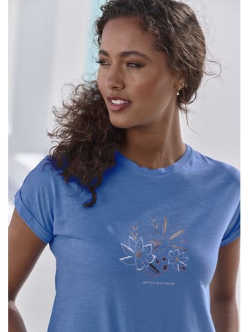 Vivance T-Shirt in blau bedruckt