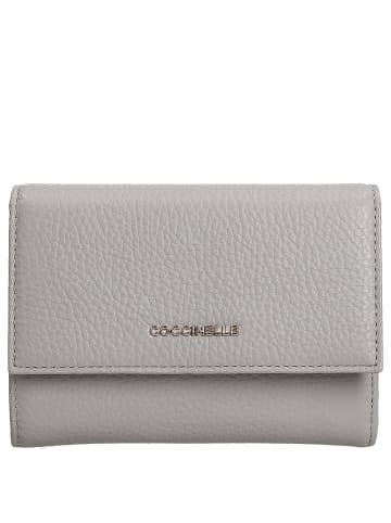 COCCINELLE Metallic Soft - Geldbörse 12cc 14 cm in light grey