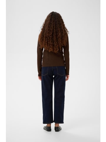 InWear Strickpullover YenahIW Gerade Passform in Coffee Brown Melange