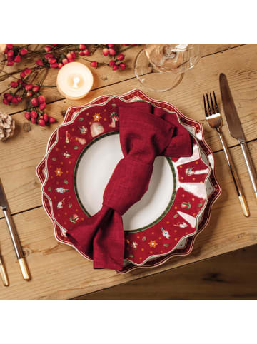 Villeroy & Boch 6er Set Speiseteller Toy's Delight ø 28,4 cm in rot
